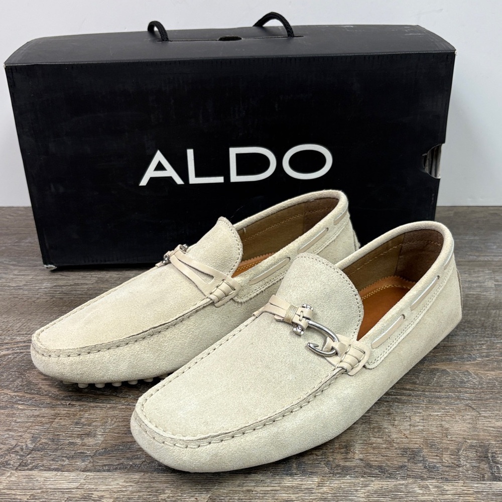 ALDO “ROXBURY-32” Suede Driver Loafers (Size 8)